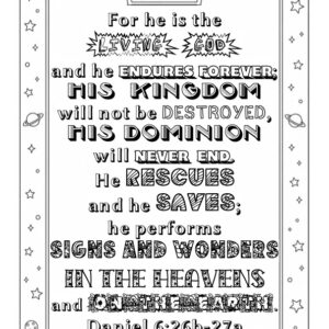 Daniel 6:26b-27a