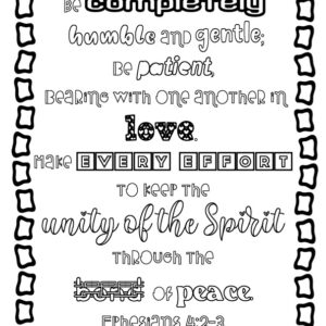 Ephesians 4:2-3