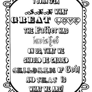 I John 3:1a